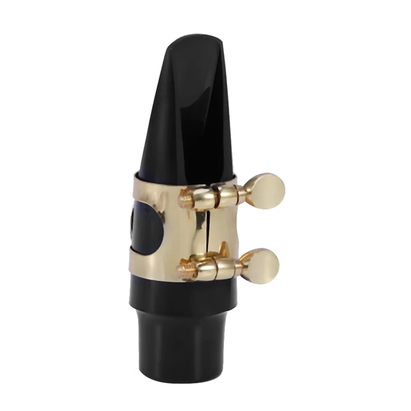 Alto Sax Saxophone Mouthpiece Plastic with Cap Metal Buckle Reed Mouthpiece Patches Pads Cushions                             #8