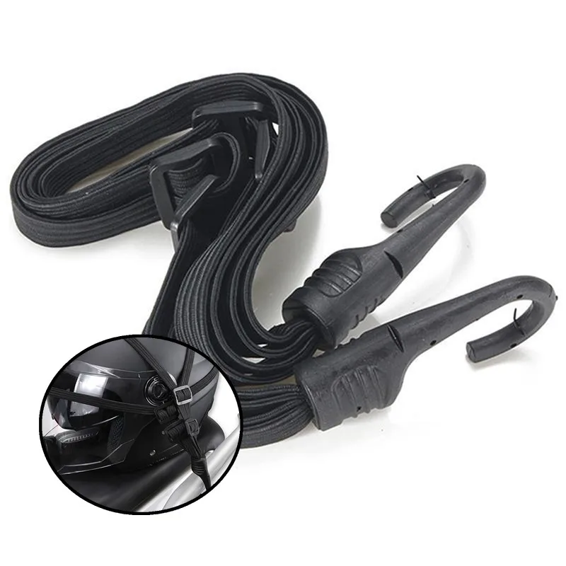 

1 шт. универсальный мотоциклетный выдвижной шлем для багажа, эластичный веревочный ремень, аксессуары для велосипеда, мотоцикла, органайзер, сетка, крючок для веревки