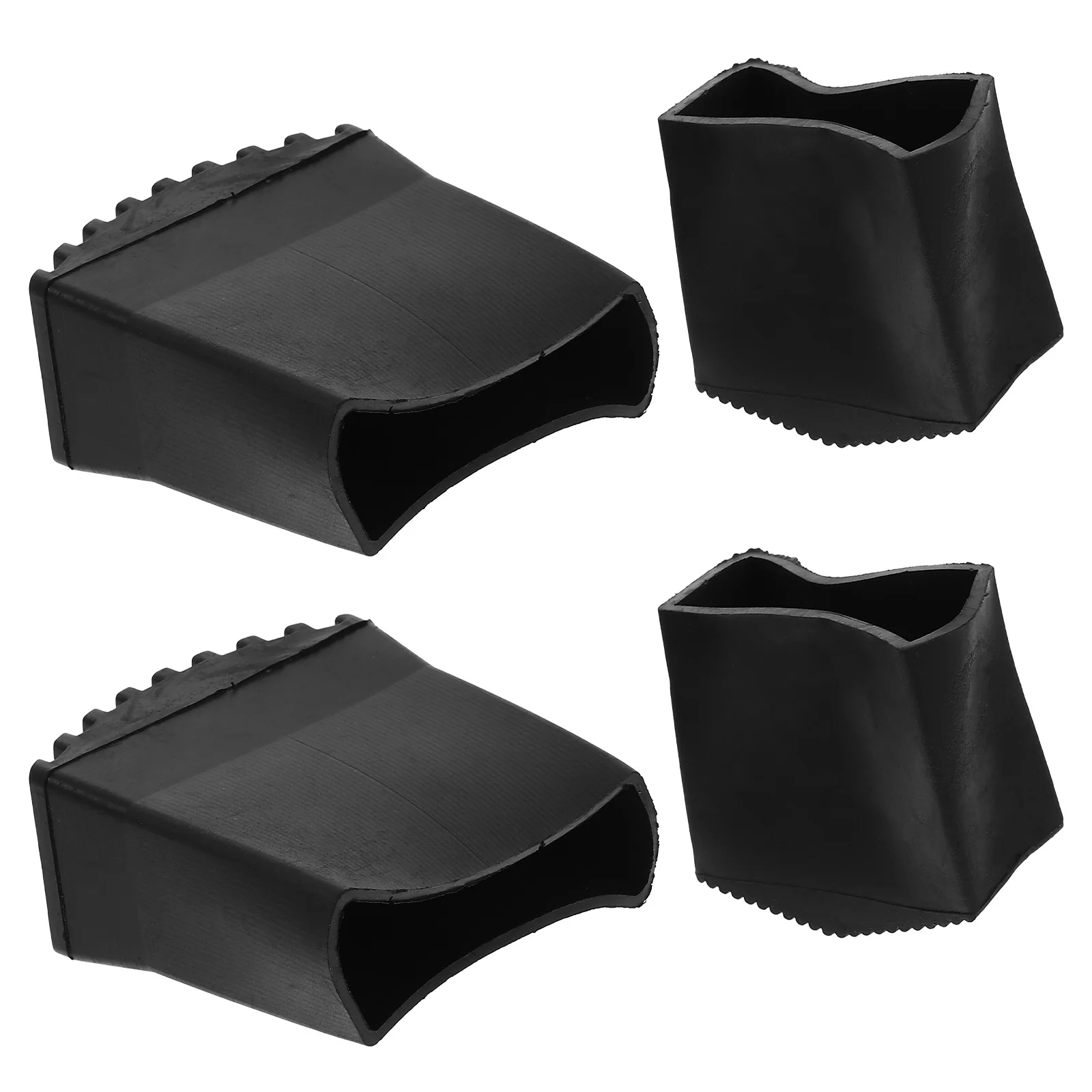 4Pcs Ladder Foot Pads Rubber Non-Slip Shockproof Covers Ladder Feet Protector for Floor Wood Tile Carpet Foot Cover