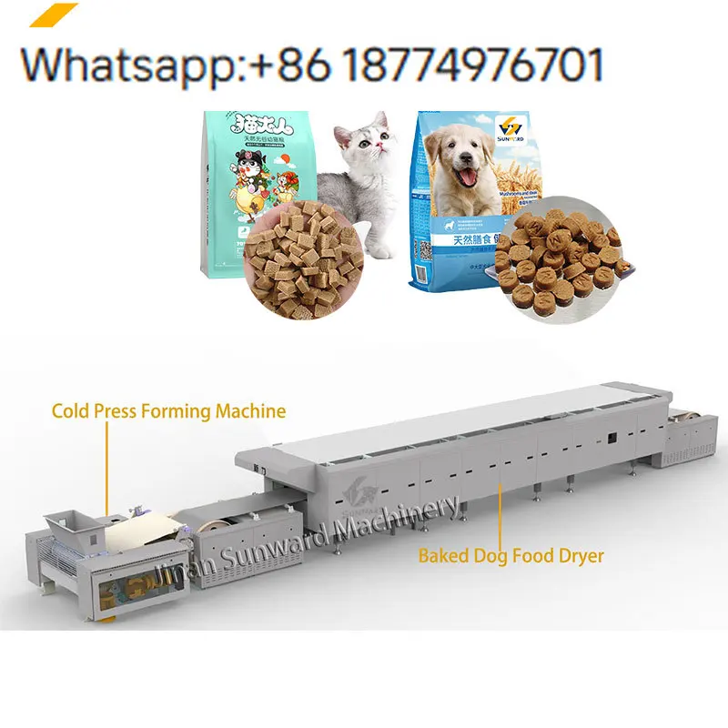 Cold Pressed Baked Dog Food Making Extruder Machine Automatic Cold Pressed Baked Pet Food Production Line view 4