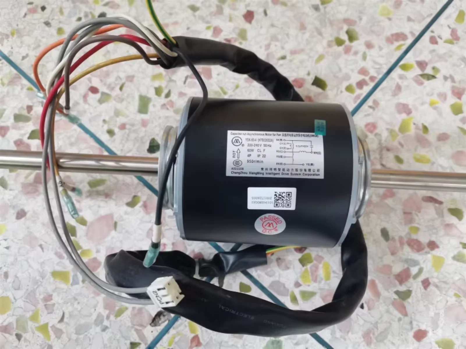 New Hisense Hitachi central air conditioner internal fan motor H7B02652A fan YSK-60-4 motor