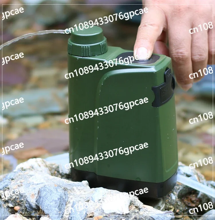 Emergency Portable Electric Water Purifier, Individual Field Survival Water Purifier Self-driving Camping Filter Equipment L800