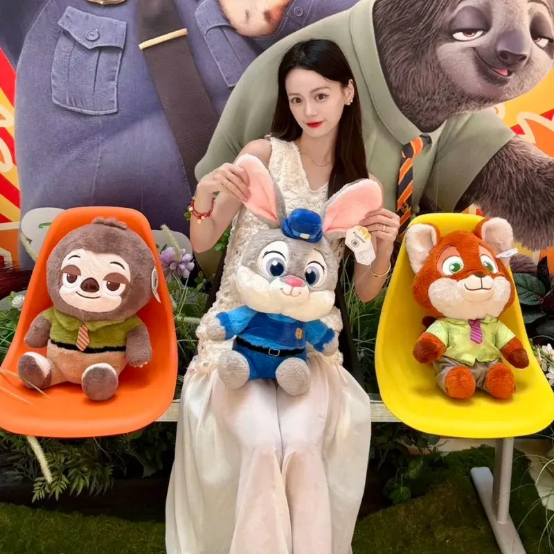 ديزني Zootopia جودي ونيك أفخم الدمى لعبة لينة الثعلب أرنب وسادة محشوة Kawaii غرفة ديكور للفتيات هدايا عيد الميلاد