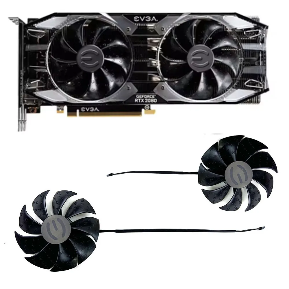 

EVGA 87mm PLA09215S12H 12V 0.55A 4pin for EVGA RTX 2060 2070 2080 Super RTX 2070 2080Ti Black Edition Gaming Graphics Card Fan