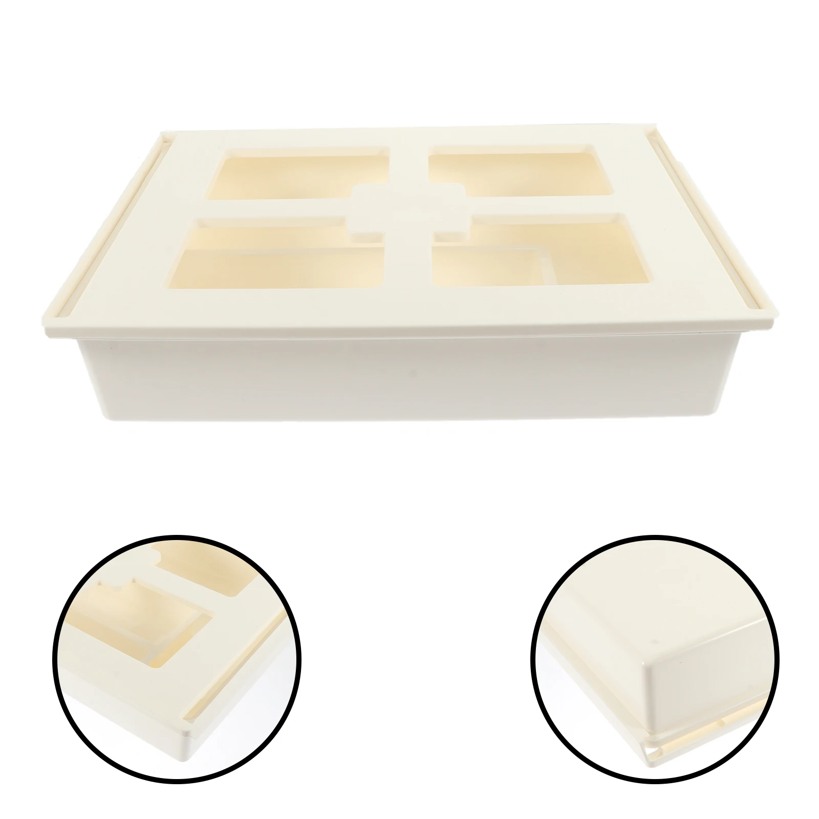 

1set Adhesive Under Desk Storage Box Plastic Multifunctional ganizer for Stationery Phone Cables Notes Space Saving Easy