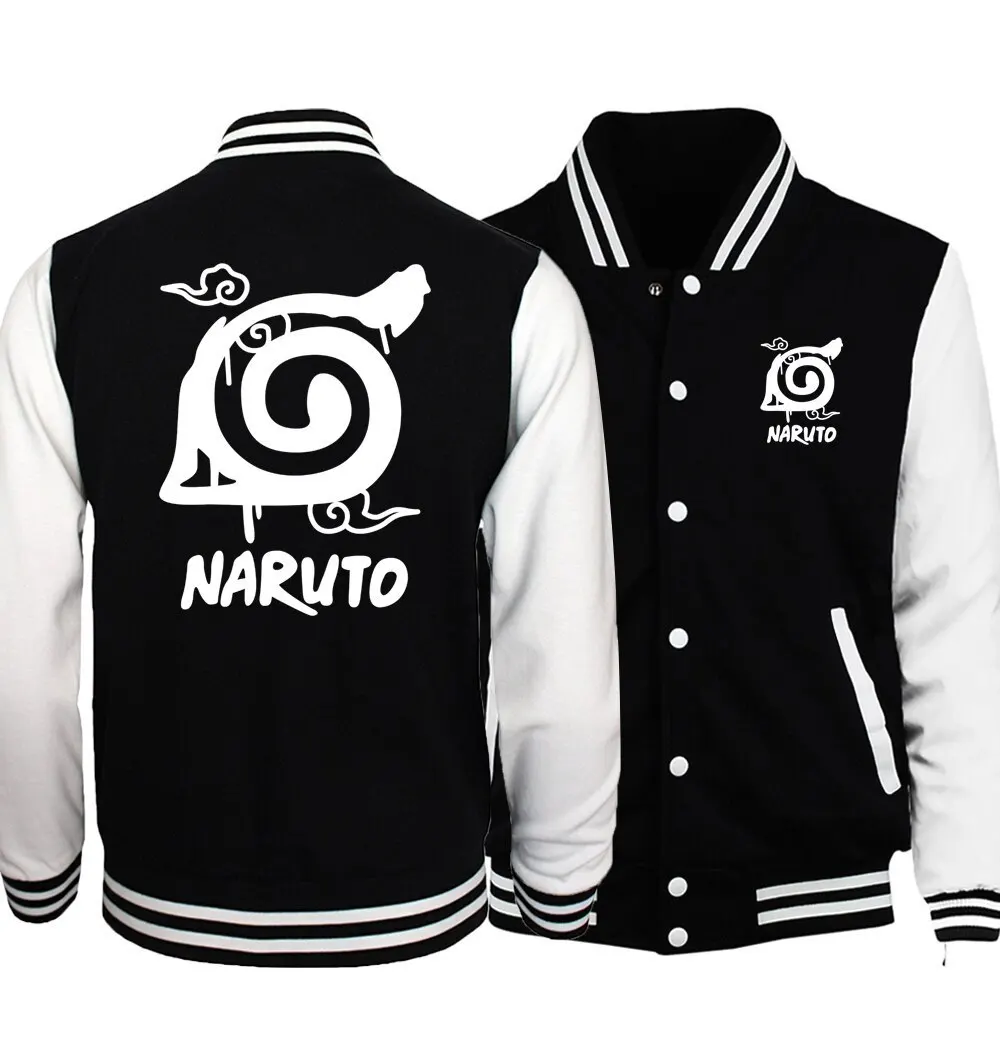 

Cartoon Anime Naruto High Quality Varsity Baseball Uniform Jacket Men's Autumn New Trendy Brand All-Match Student Jacket Coats