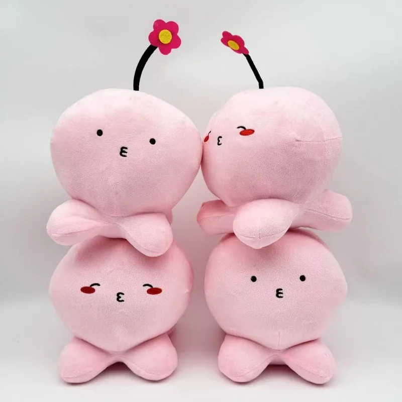 ตุ๊กตาปลาหมึกยักษ์สีชมพู TreasuringU 2025 ของเล่นตุ๊กตาสัตว์น่ารักขนาดเล็ก หมอนตุ๊กตาอนิเมะ ของขวัญคริสต์มาส