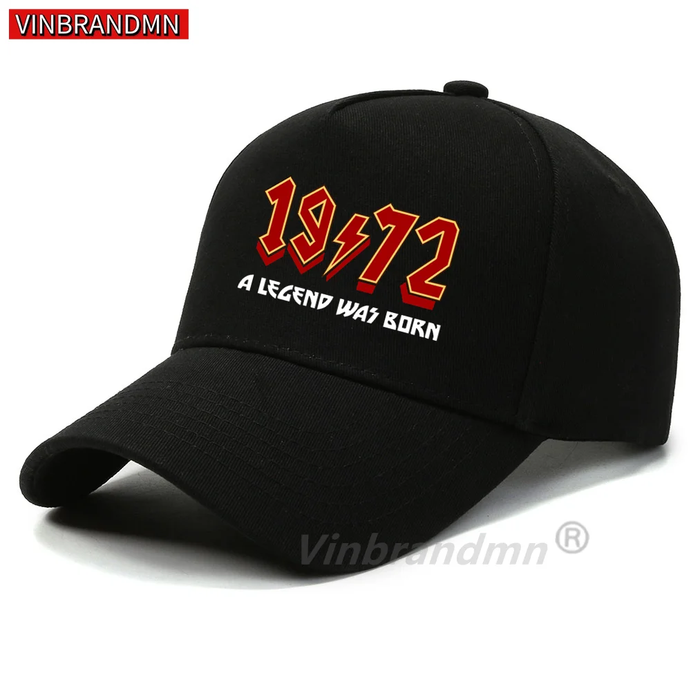 

Classic Unisex Cotton Vintage Born In 1972 Original Birthday Gift Baseball Cap Adult Adjustable Dad Hat Men Women Sun Protection