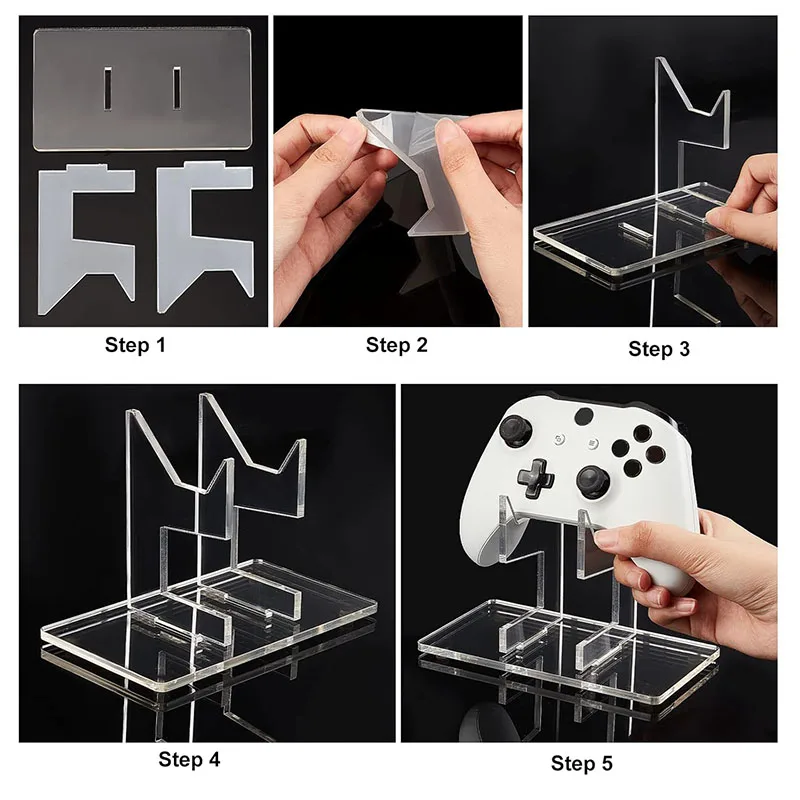 Universal Gamepad Holder for PS3/PS4/PS5/Xbox Vertical Game Controller Display Rack Acrylic Stand for Playstation 3 4 5 Joypad view 4