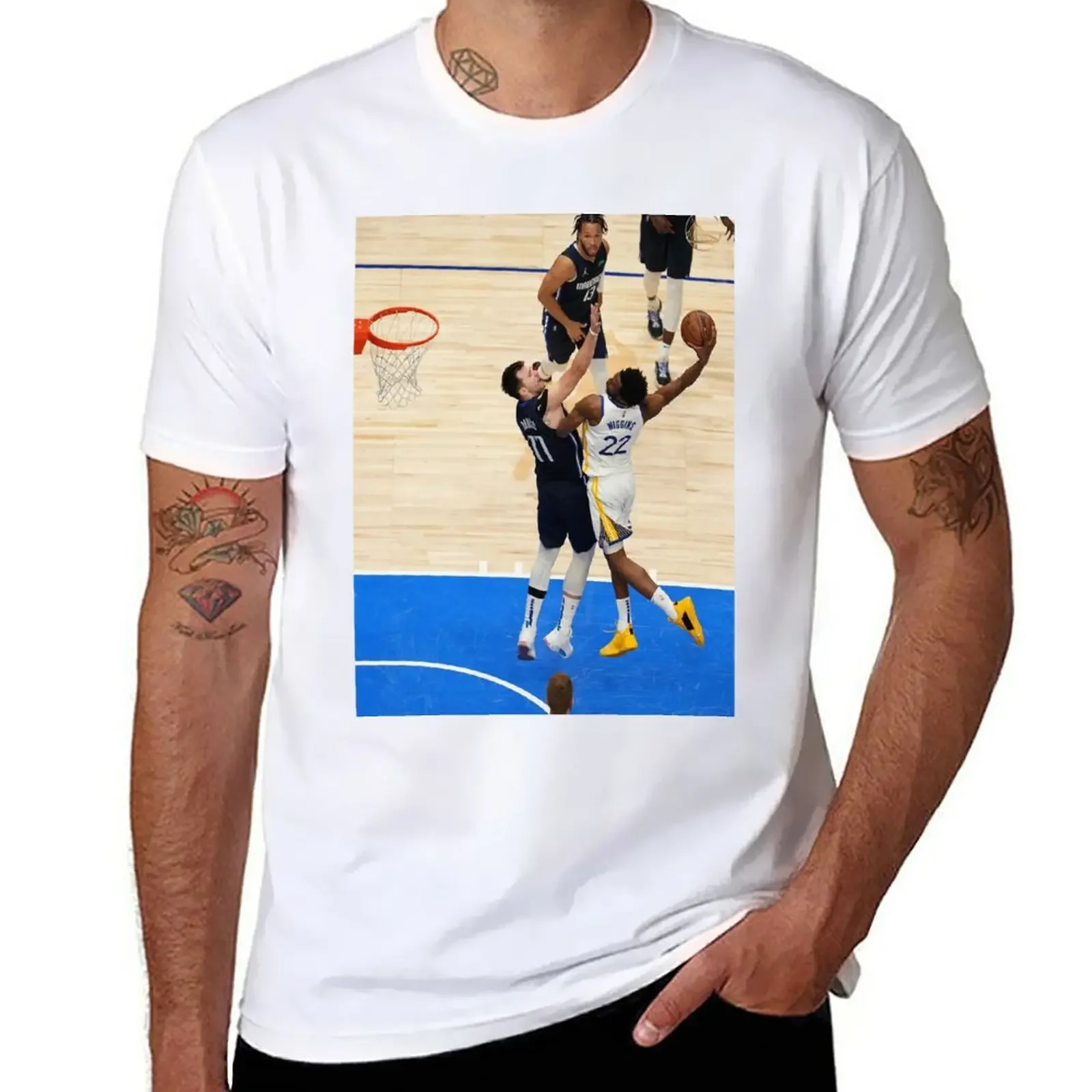 Andrew Wiggins dunk T-Shirt customs design your own vintage clothes tees men new in tops & tees shirt homme heavyweight Cartoon