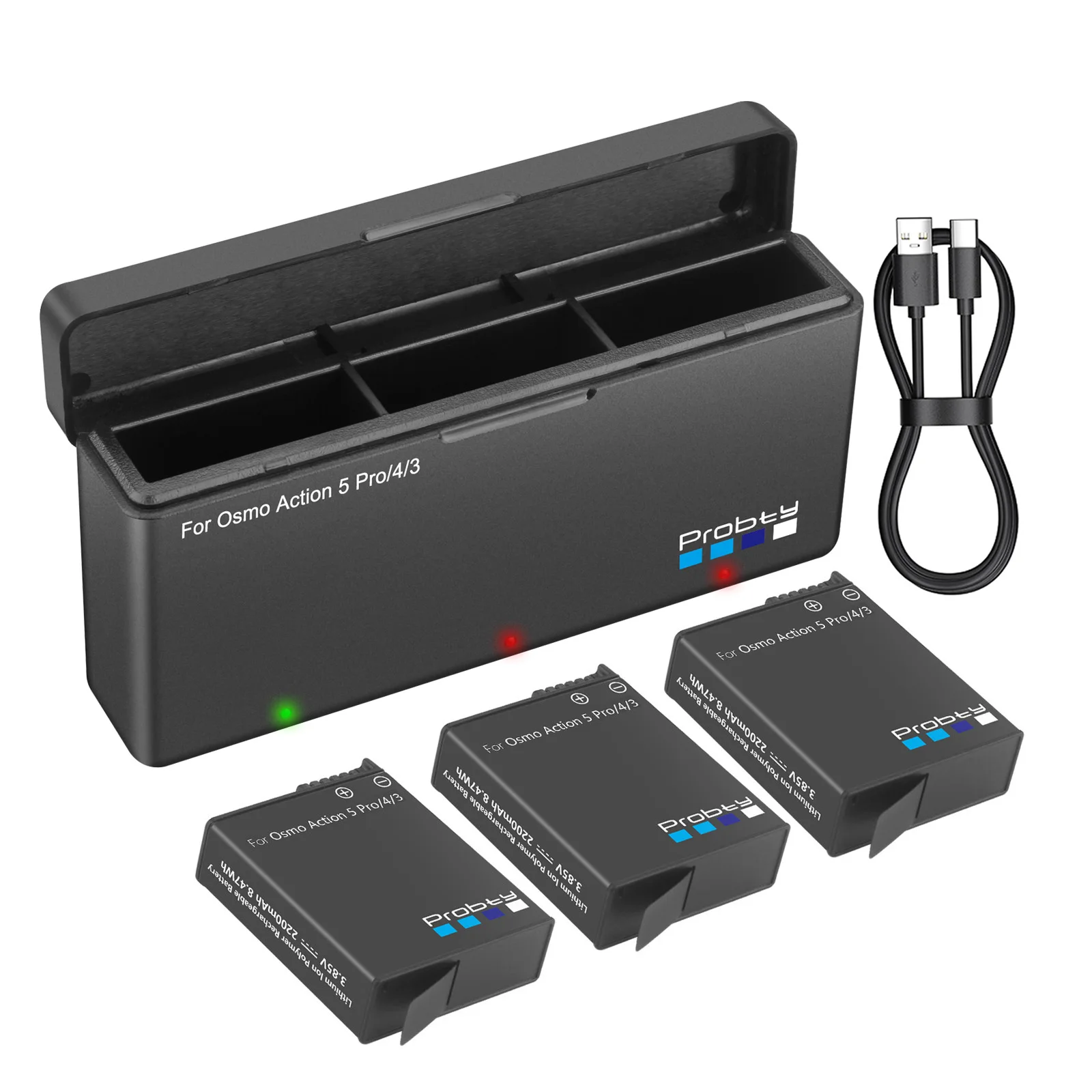 2200 mAh Voor DJI Osmo Action 6 Action 5 Pro Action 4/3 Batterij En Oplader Voor DJI Osmo Action 5 Pro Osmo 360 Accessoires