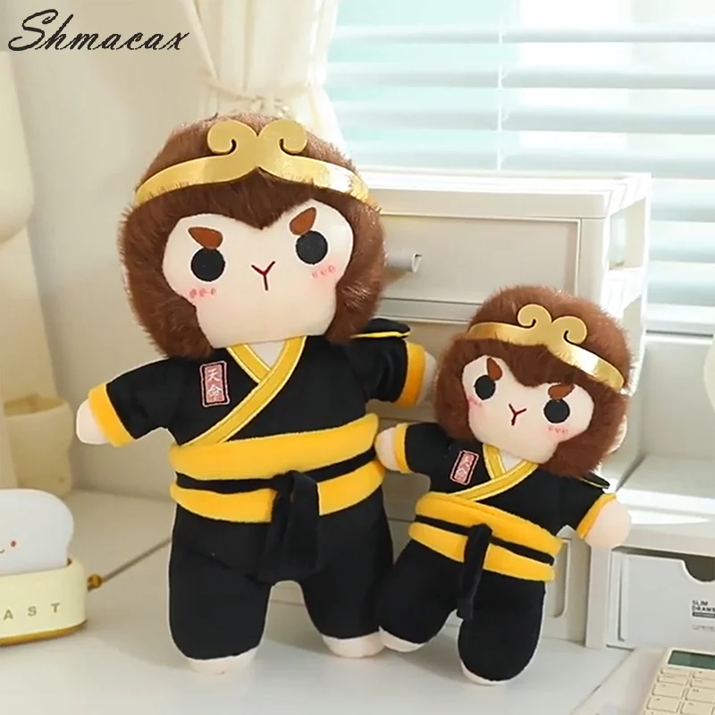 Black Myth WuKong Kid Cartoon Cute Doll bambini Anime Toy Figurine Boy Girl regalo di compleanno giocattoli classici Home Sofa Bed Decor