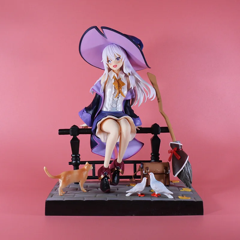 

Beautiful Girl Figure Witch Journey Gray Witch Irena Sitting on Stool Boxed Table Ornament Model