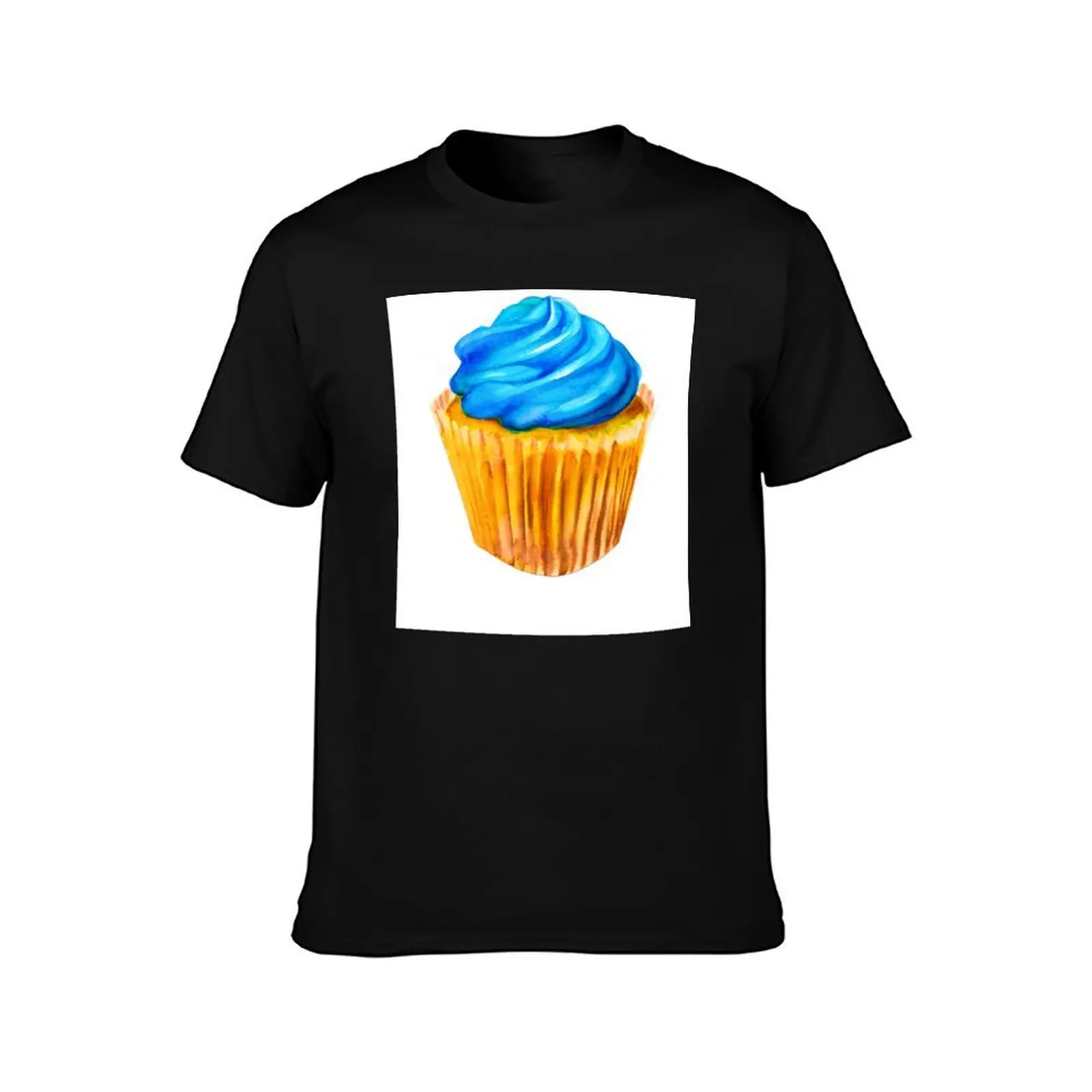 Blue Cupcake Men T Shirt t shirt men 100% cotton luxury brand