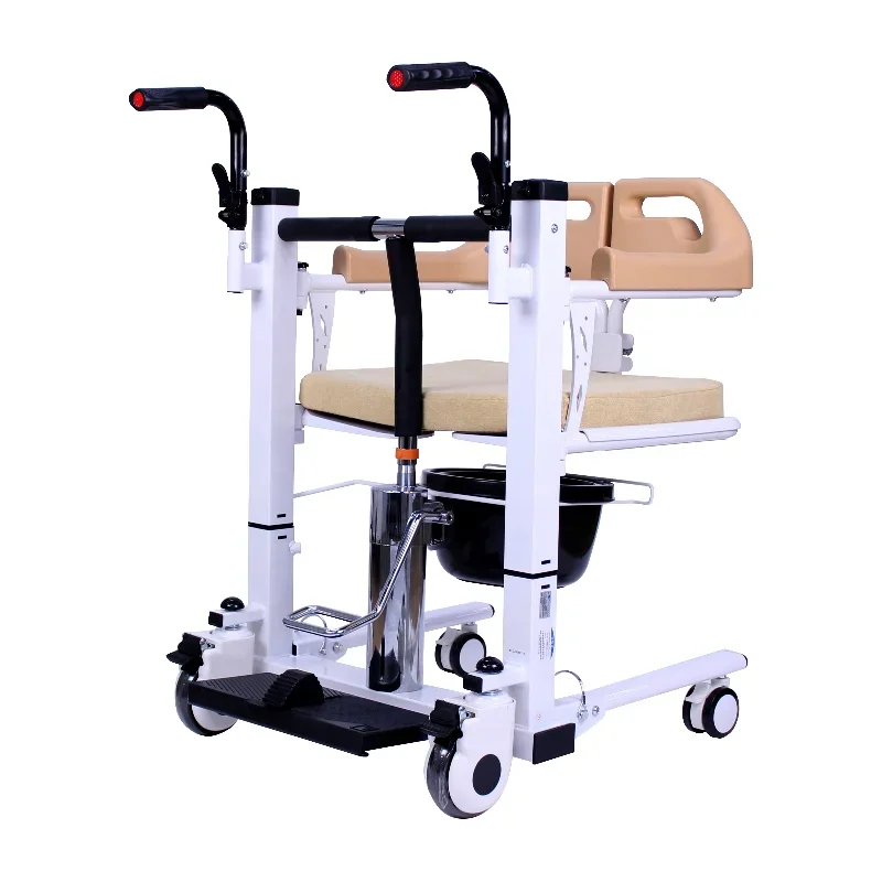 Leading suppliers  devices & Supplies Split seat design nursing patient hydraulic lift transfer chair