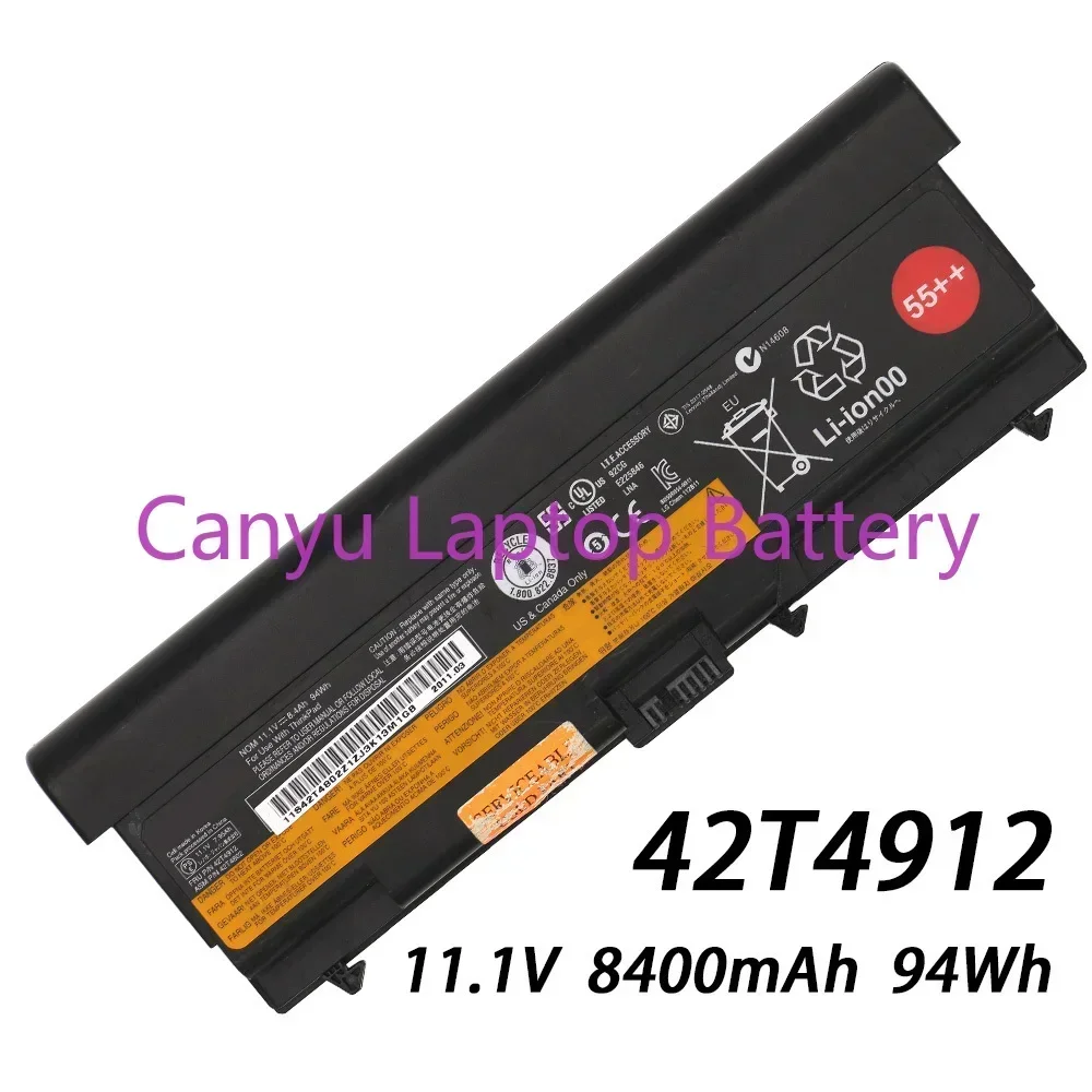 42T4912  Batter for Lenovo ThinkPad L520 SL410 SL510 T410 42T4737 42T4753 42T4852 42T4911 FRU 42T4755 42T4751 Laptop battery