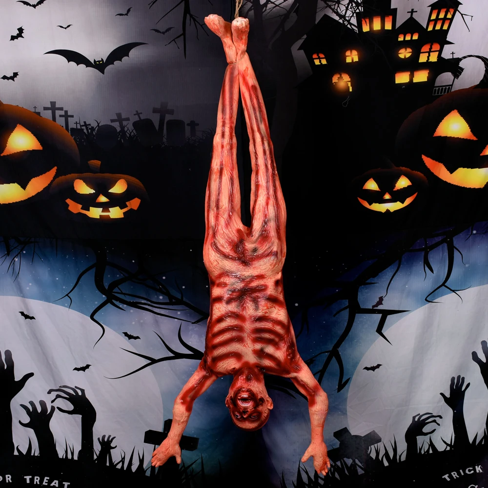 

Halloween Party Decorations Halloween Hanging Ghosts Haunted House Escape Lifelike Human Bones Skeleton Horror Halloween