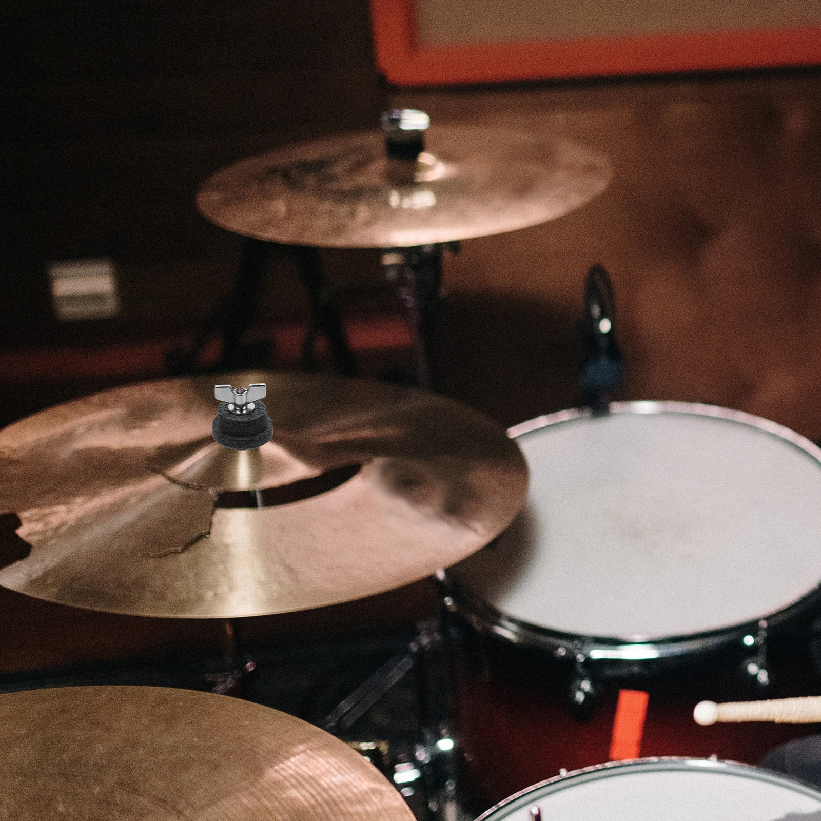 

1 Set Cymbal Clutch Protective Drum Accessories Replacement Durable Drum Set Felt Stand Disc Nut Included Hi Hat Cup Pads For
