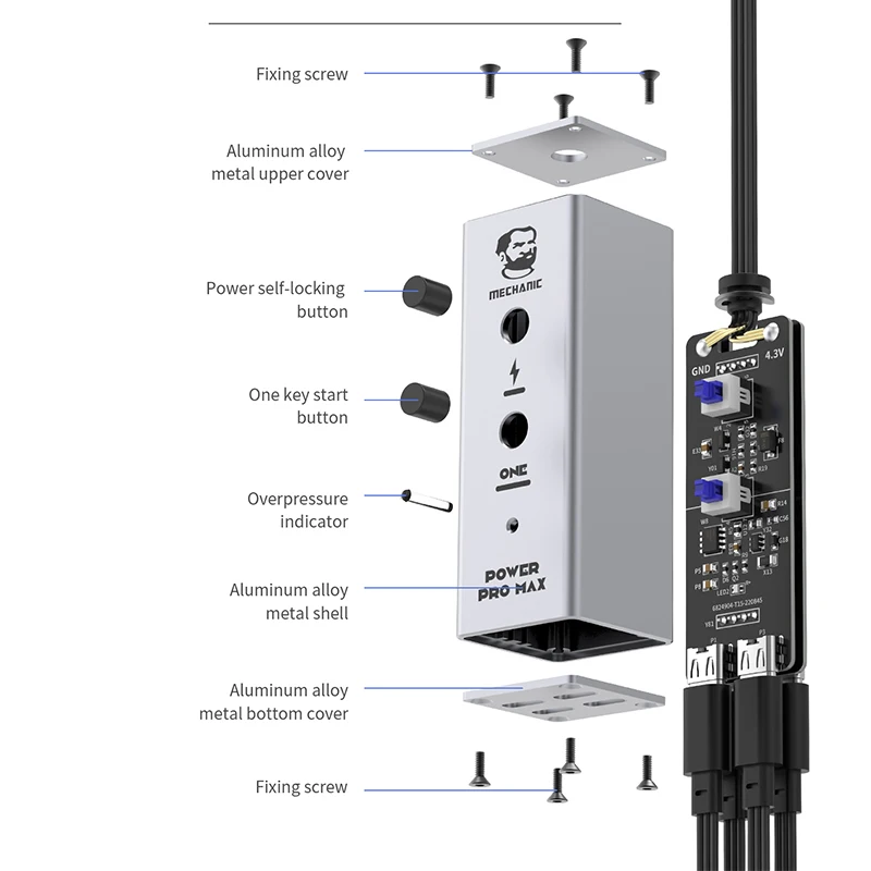 MECHANIC Power pro Max one-key boot power Cable with button for IPhone 6 7 8 X 11 12 13 Pro max Mobile Power Test Cord TYPE-C