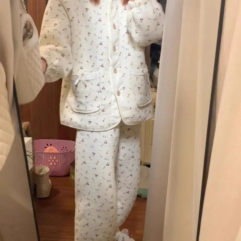 Женская одежда, пижамы, зимние утепленные, сохраняющие тепло, хит продаж, новый продукт для дома и улицы, удобный вентилируемый костюм для сна
