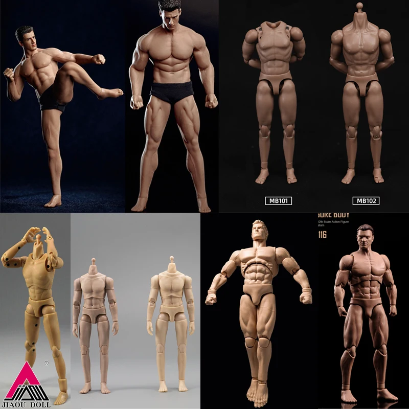 1/12 Scale Male Super Flexible Body Joint Body Action Figure Model TM01 TM02 Seamless Body G001 MB101 MB102 JO-010 MCC023 Dolls