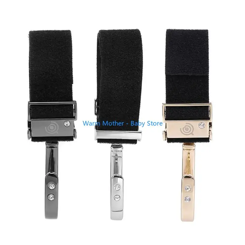 Gancho para cochecito bebé, rotación 360 ​​grados, colgador para cochecito, Clip para bolsa compras, 57QE