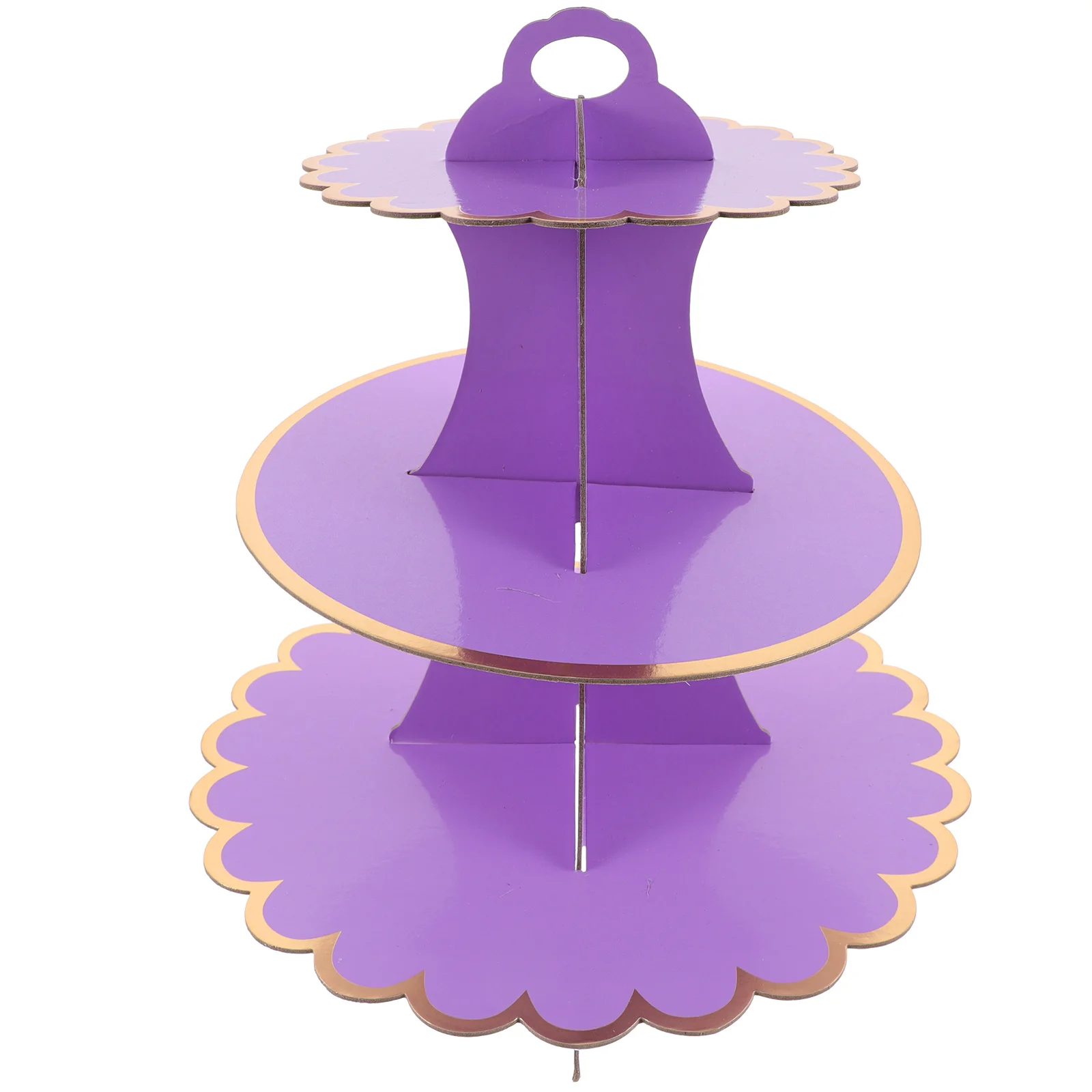 

3-tier Cake Stand Sturdy Paper Dessert Display Holder Large Capacity Cardboard Cupcake Tower Suitable Parties Banquets Weddings