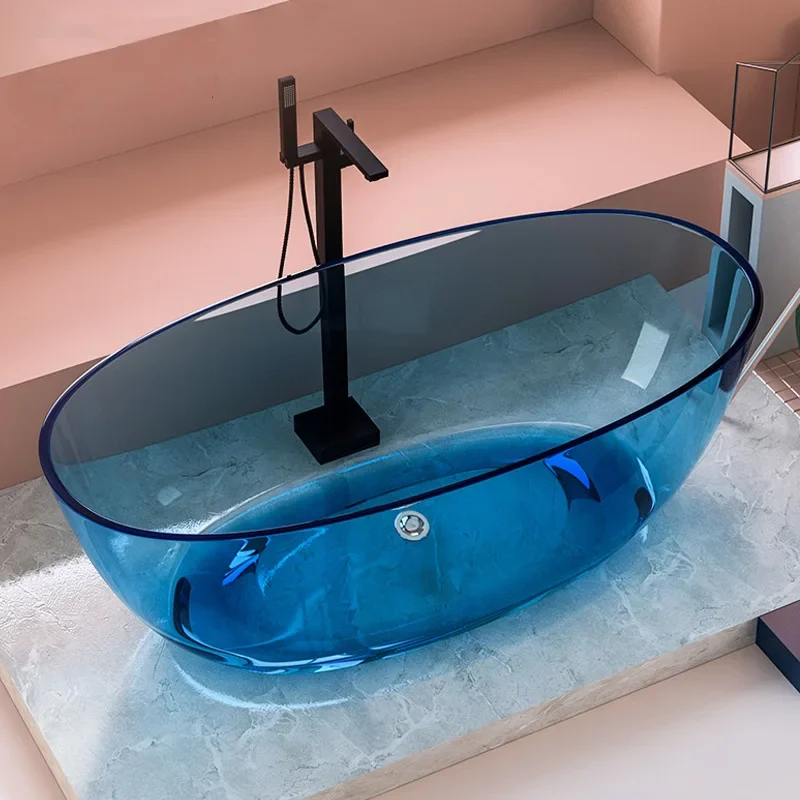 modern transparent color bathtubs and bathroom bath tub hotel home use