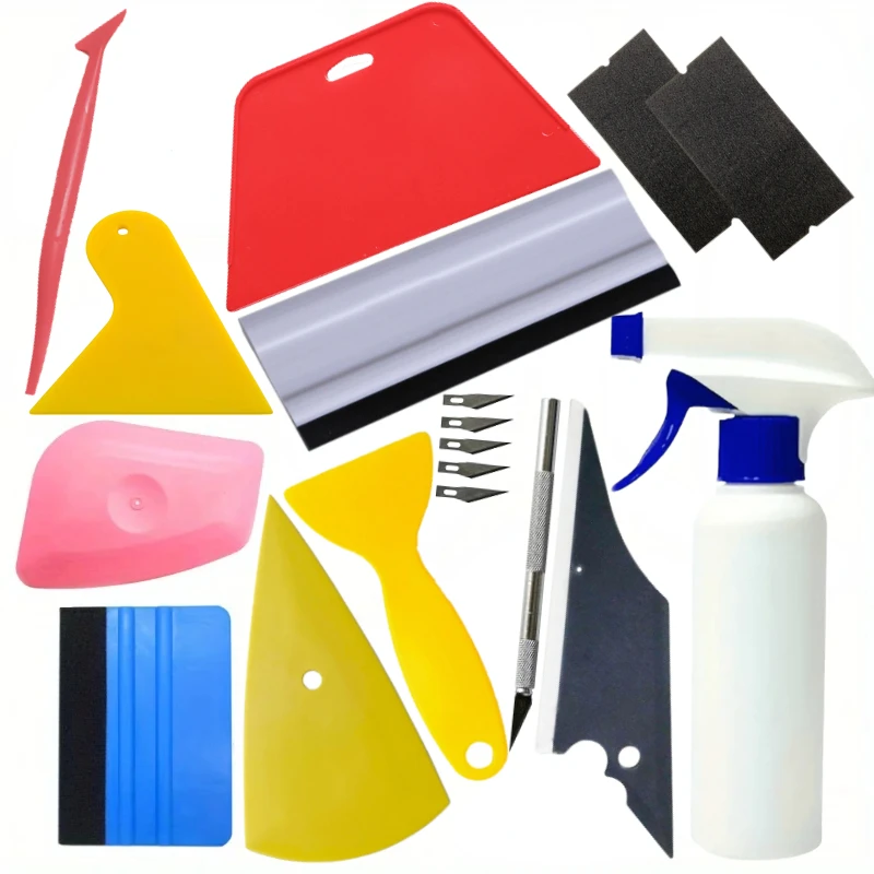 

Набор оттенков для окон автомобиля, полный комплект для установки оконной пленки, набор инструментов для нанесения виниловой пленки, профессиональные тонировочные инструменты для окон