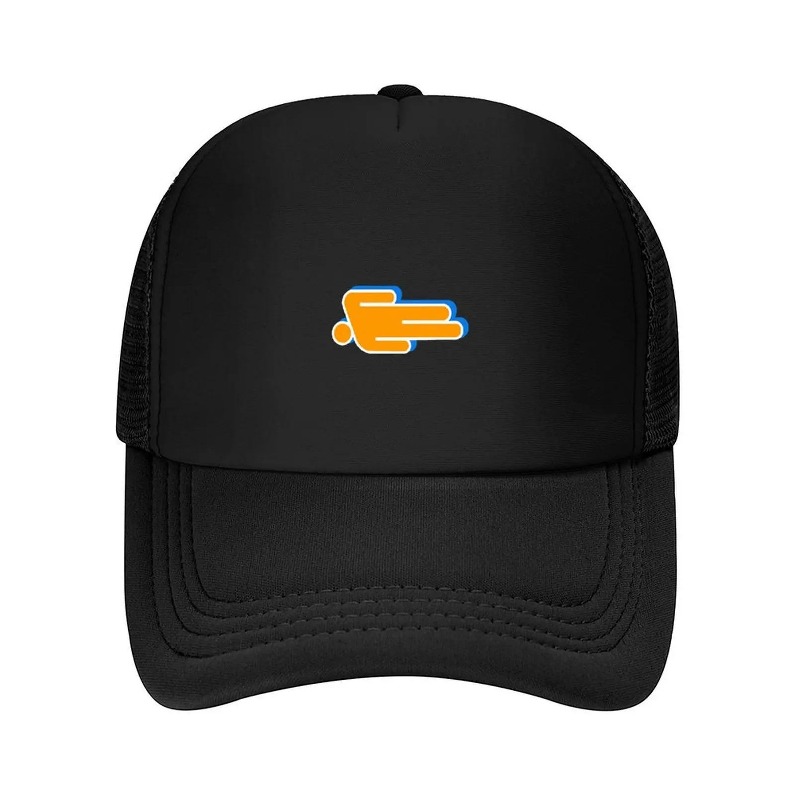 

Person Silhouette Figure Lying Down Orange Blue White Baseball Cap Hat men hats for men Sunscreen Women Caps Men's
