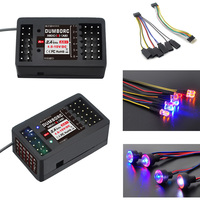 DumboRC 2.4G 6CH X6DCG Receiver Gyro Led Strip Light Control Board Module Set for 1/8 1/10 RC Car