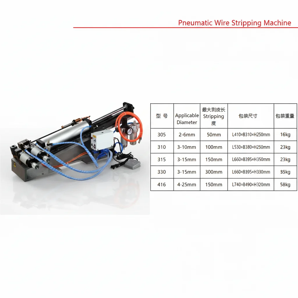 Model 416 Semi-Automatic Gas-Electric Wire And Cable Stripping Machine Precisely Cuts And Strips Thick Thin Wires