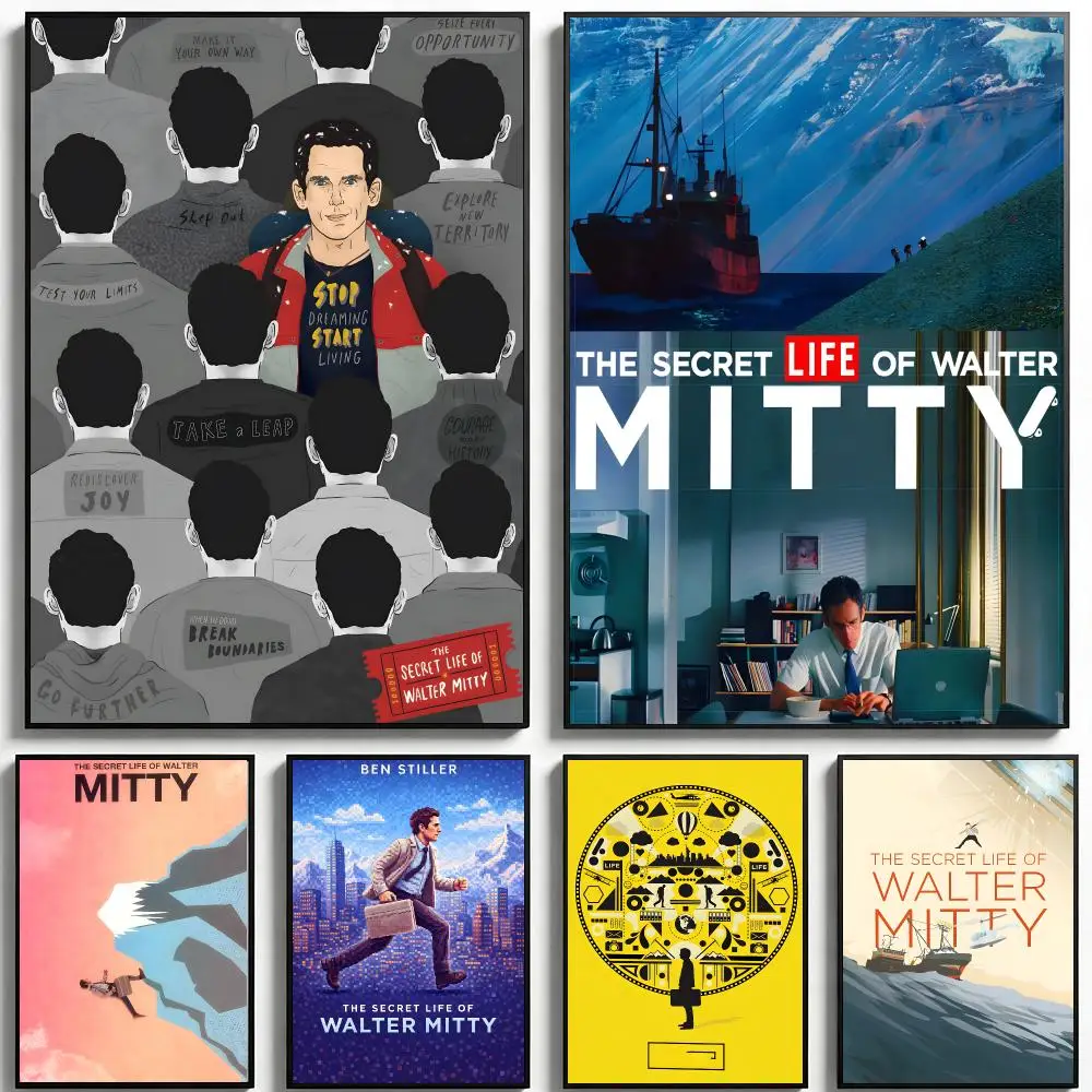 The Secret Life of Walter Mitty Poster Poster HD Printing Fresh Elegant Style Wall Art Home Decor For Living Room Bedroom Gift
