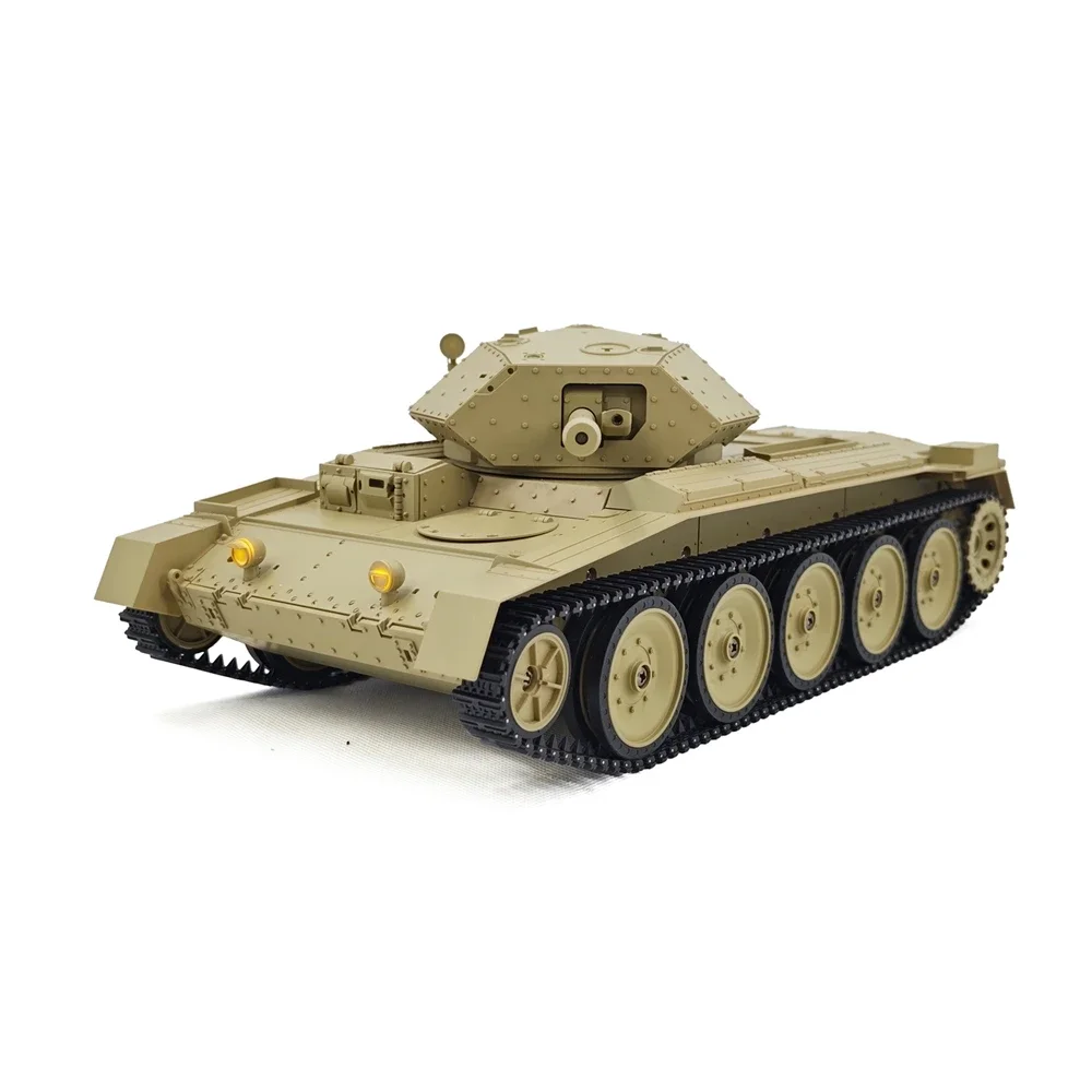 Coolbank 1/16 UK Crusader Mk.III RC Tank G2078 Remote Controlled Tracked Vehicle Turret 360 Degree Rotating Dual Flow Gearbox