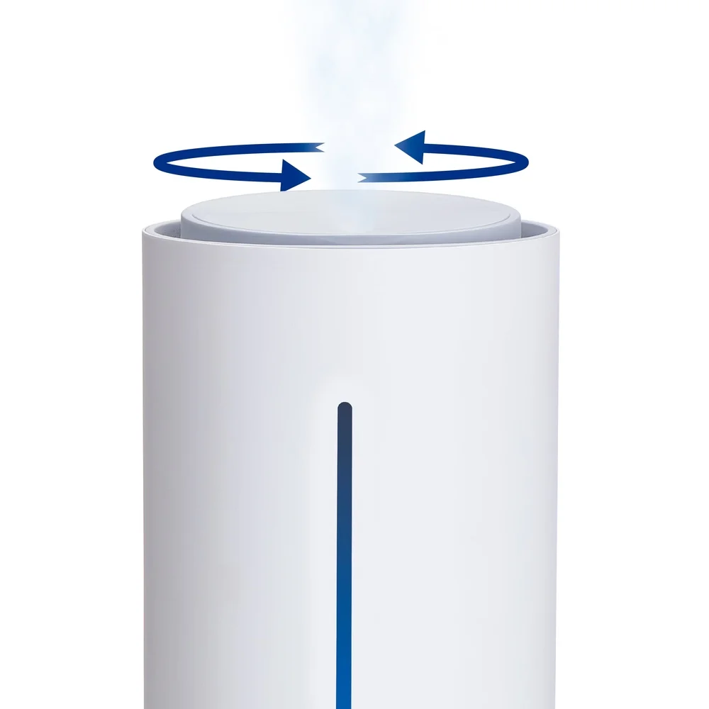 Ultrasonic Cool Mist Humidifier Top Fill with Essential Oil Tray 44 Hour Runtime Home Office 278 sq ft Coverage