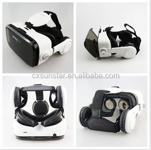 Z4 Leather 3D Cardboard Helmet Virtual Reality VR Glasses Headset Vrbox Stereo VR for 4-6' Mobile Phone