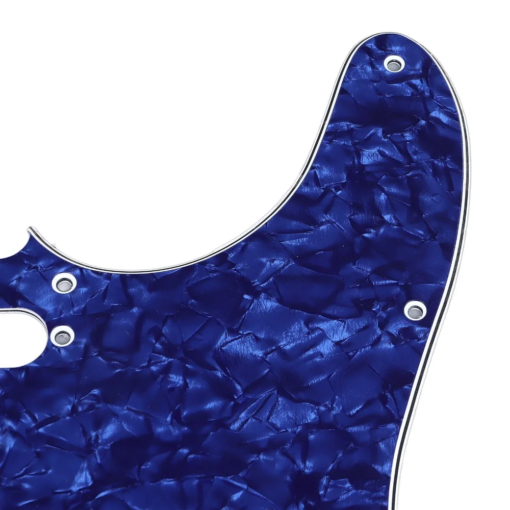 PVC Material Guitar Pickguard Pickup Mounting Screw Holes Blue Pearl Color Electric Guitar Scratch Plate Pickguard