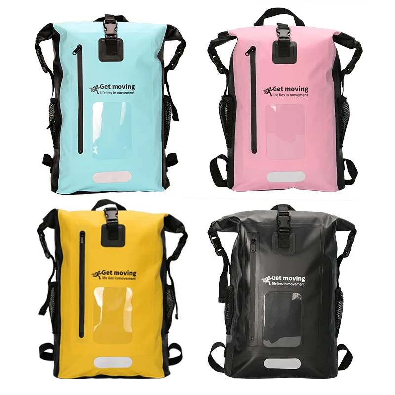 25L Waterproof Roll-Top Dry Bag Backpack for Kayaking Boating Camping Hiking Fishing Swimming Sea Beach Keep Gear Safe and Dry