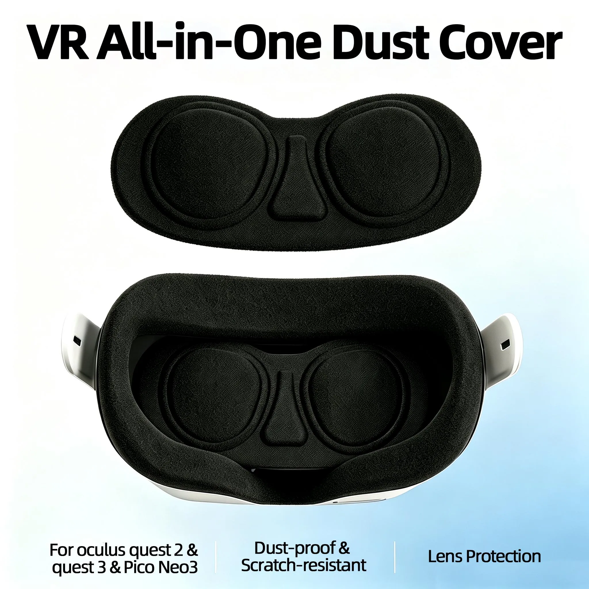VR-Linsenschutz für Oculus Quest 2, kratzfeste VR-Linsenabdeckung, staubdichte Linsenkappe für Meta Quest 3, VR-Zubehör.
