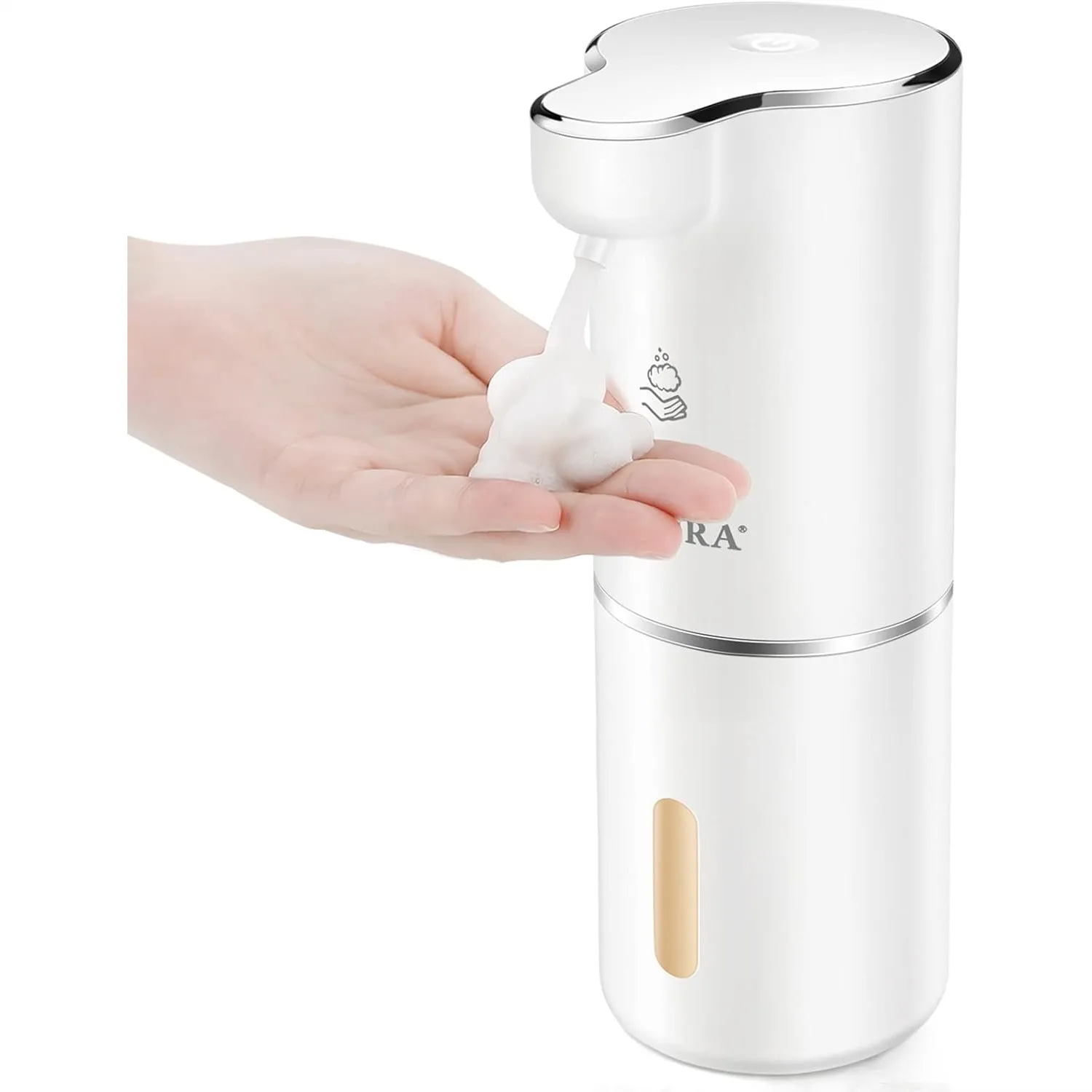 

Touchless Foaming Soap Dispenser, 10oz/300ml Automatic with Adjustable Volume Control, Rechargeable Hands Free for Kitchen