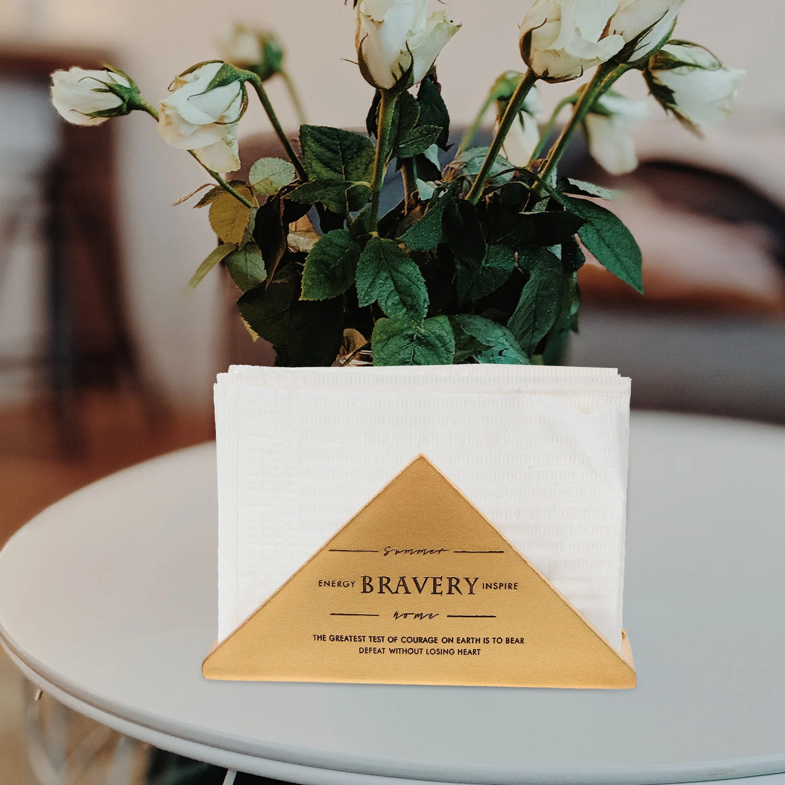 

Paper Towel Holder Napkin Holds Hotel Serviette Stand Ornaments Household Triangle