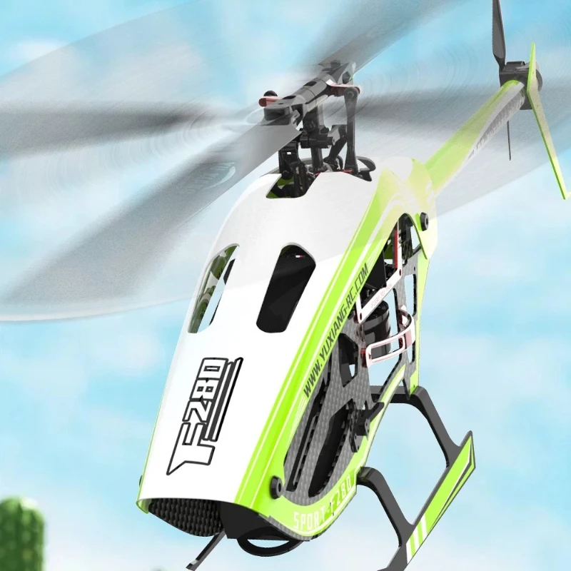 

F280 3D Stunt RC Вертолет Ultimate Stunt Machine с прямым приводом обеспечивает перевернутые рулоны с перевернутым 6-канальным готовым FPV