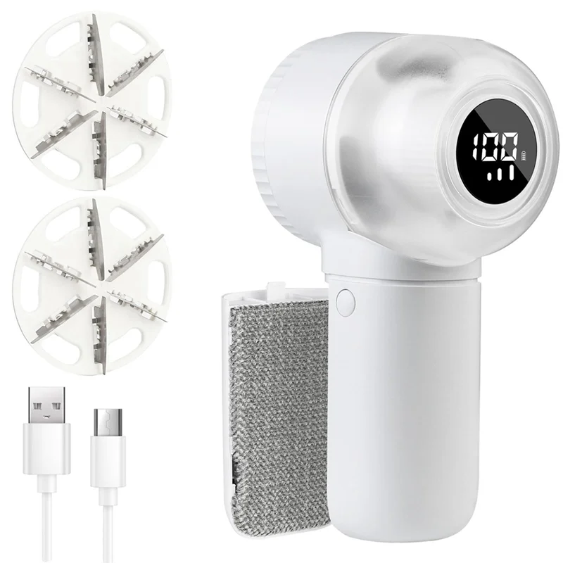 

A96K-Hair Remover Fabric Shaver For Clothes, 2In1 Fabric Shaver With LED Digital Display,3 Speed Quick Fabric Shaver For Clothes