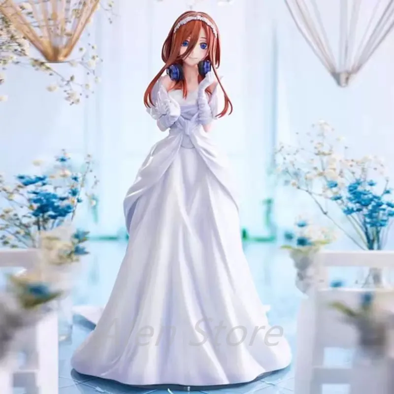 

The Quintessential Quintuplets Anime Figure Premium Version Nakano Miku Wedding Action Figure Girl Collect Statue Model Gift Toy