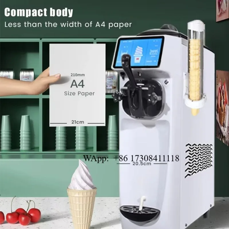 Popsicle small smoothie Manuel soft ice cream machine with imported compressor