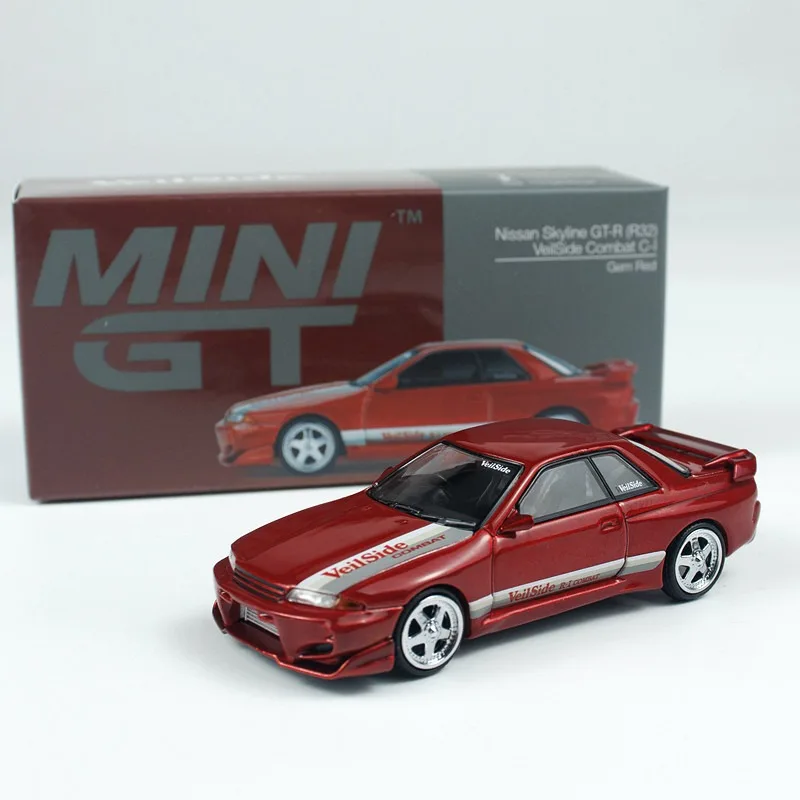 Diecast MINIGT 1:64 Scale Skyline GTR R32 VeilSide Alloy Car Model