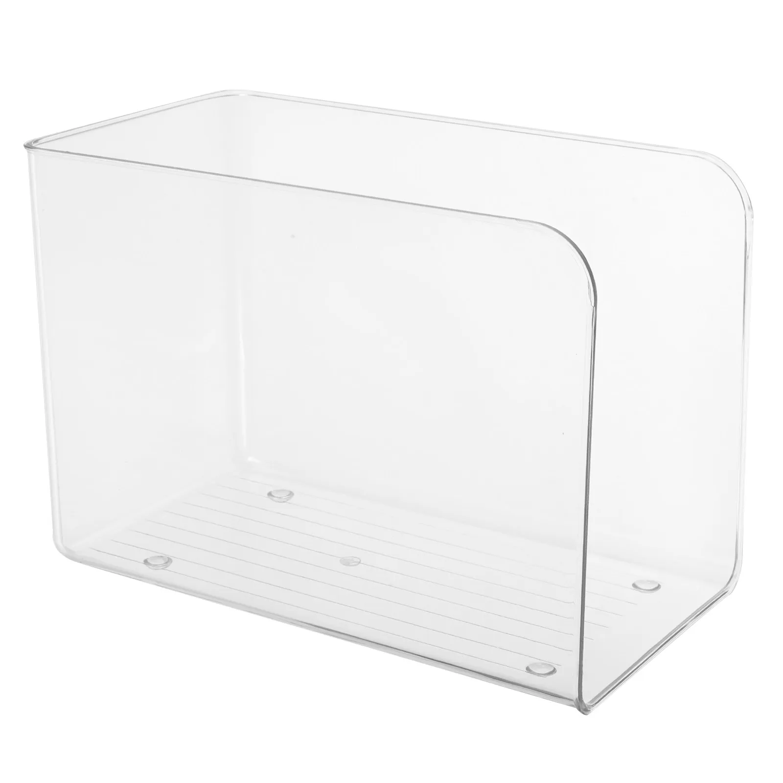 Clear Acrylic Book Holder Vertical Type Baffle Stand Organizer Multifunctional Book End Magazine File Rack for Desk Office Home