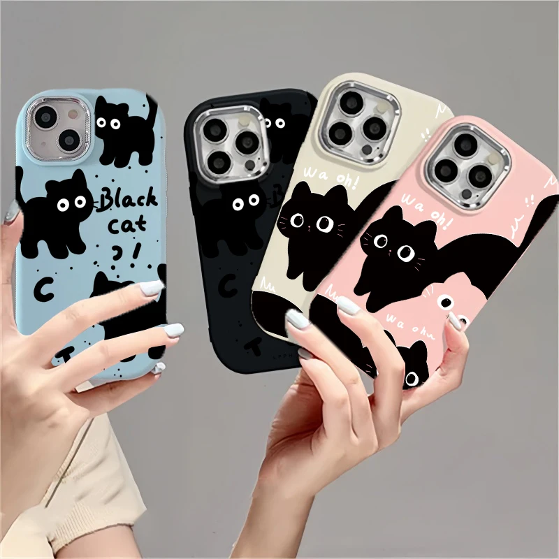 Black Cat Phone Cas… - image