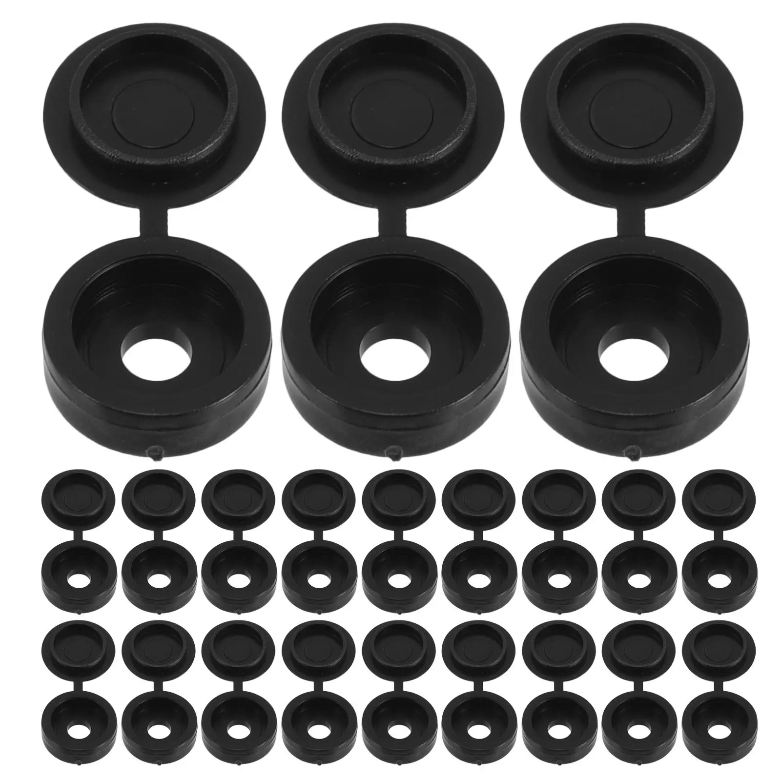 

100pcs Screw Plastic Head Protection Decorative Covers Hinged Car Auto Screw Cap Versatile Use Easy Installation Fine