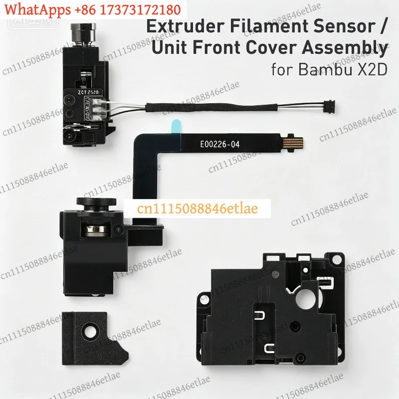 Filament Sensor Left Right Extruder Unit Front Cover Assembly for Bambu X2D 3D Printer Spare Parts Accessories